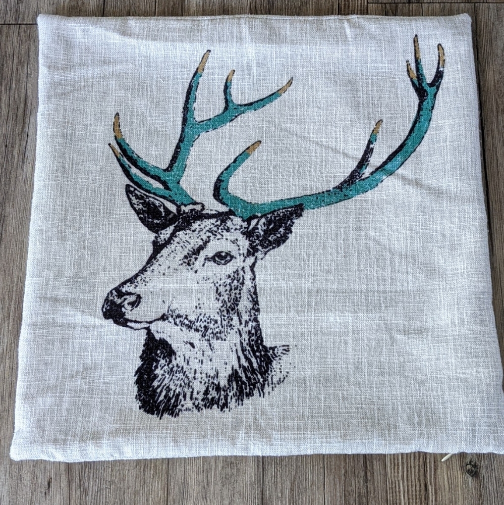 Deer Square Pillow Cover